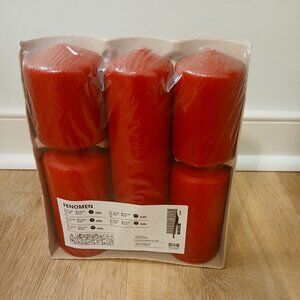 IKEA set of five unscented block candles